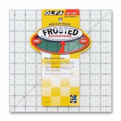 Frosted ruler 9,5" per 9,5" Olfa