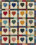 Primavera 2: quilt con cuori e tinti in filo
